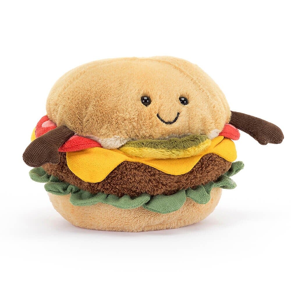 Jellycat Amuseable Burger Soft Toy Jellycat 