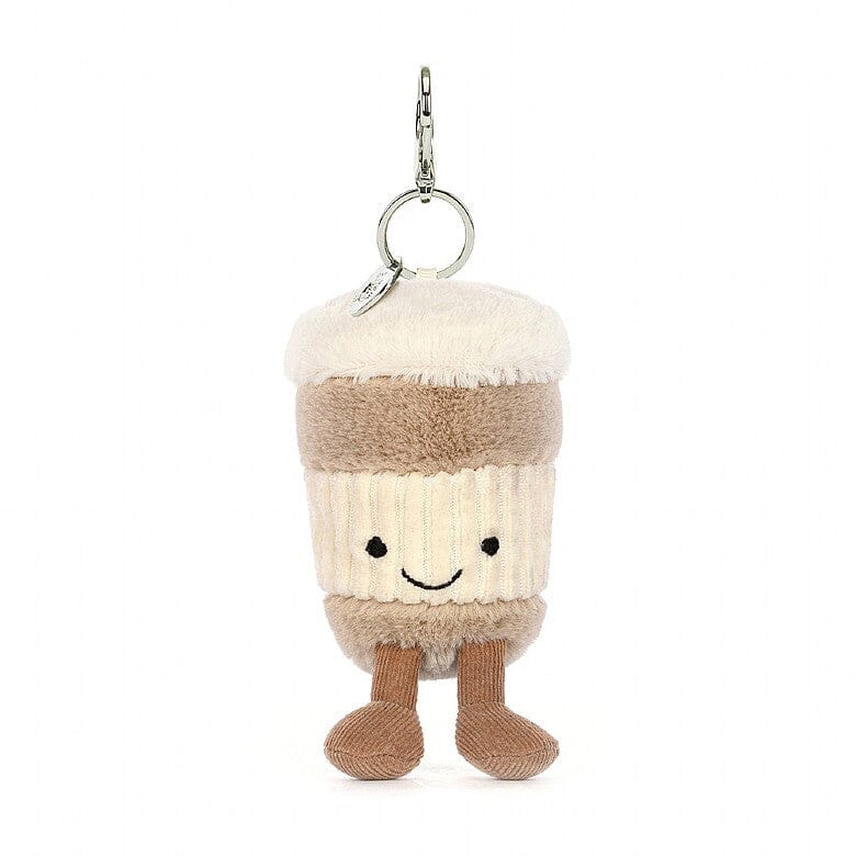 Jellycat Amuseable Coffee-To-Go Bag Charm Soft Toy Jellycat 