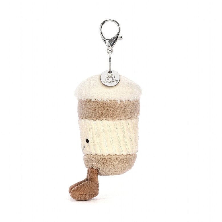 Jellycat Amuseable Coffee-To-Go Bag Charm Soft Toy Jellycat 