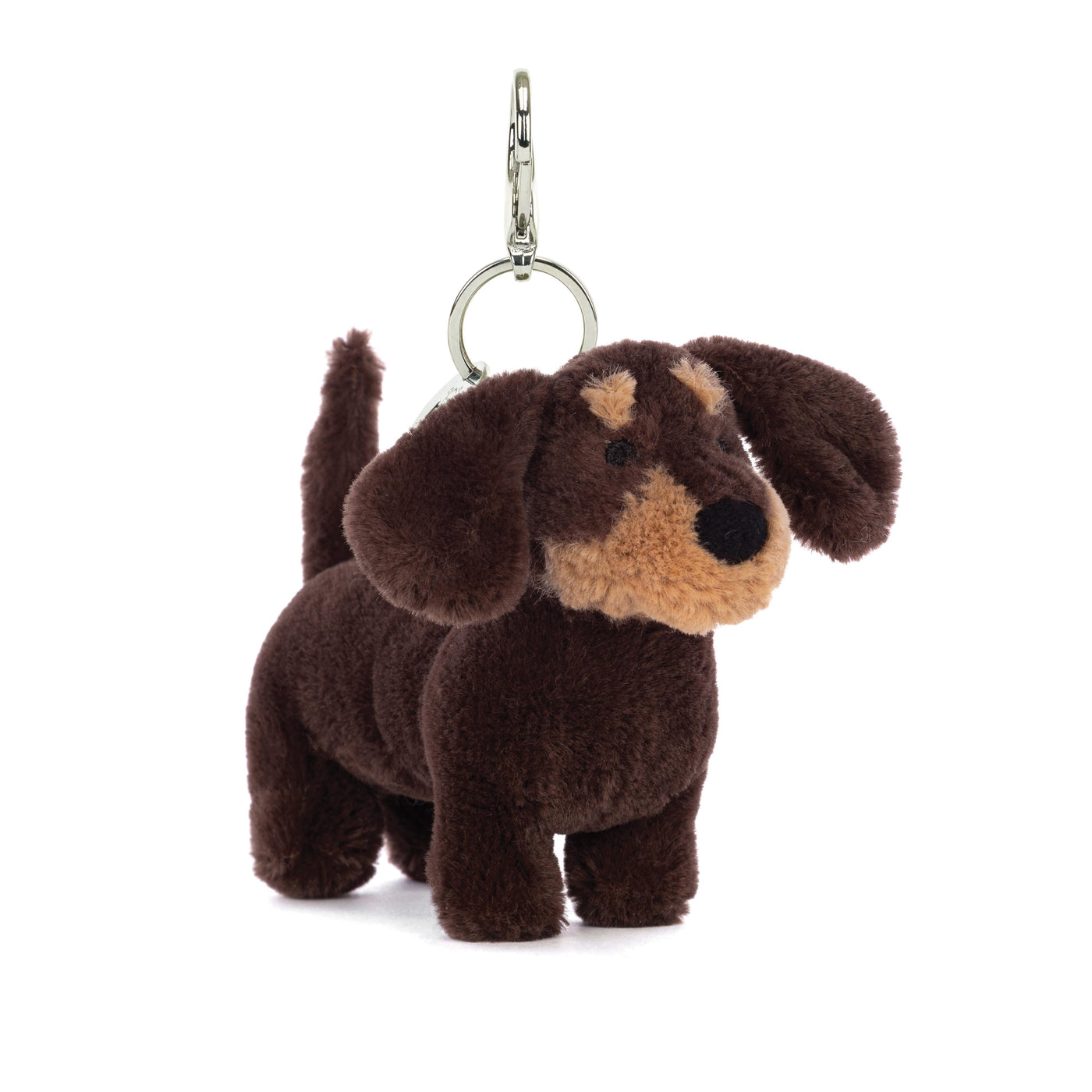 Jellycat Amuseable Otto Sausage Dog Bag Charm Soft Toy Jellycat 