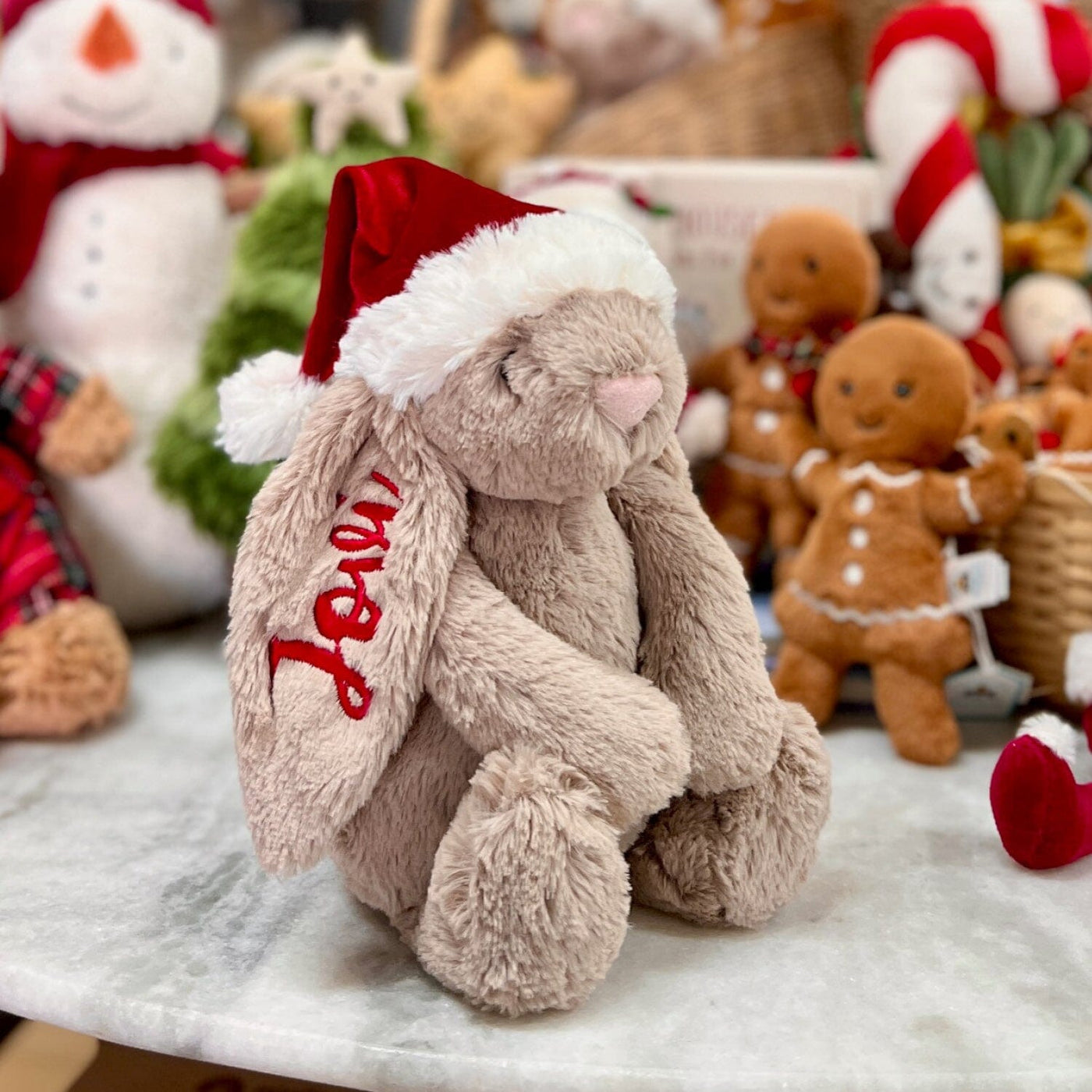 Jellycat Bashful Christmas Bunny Soft Toy Jellycat 