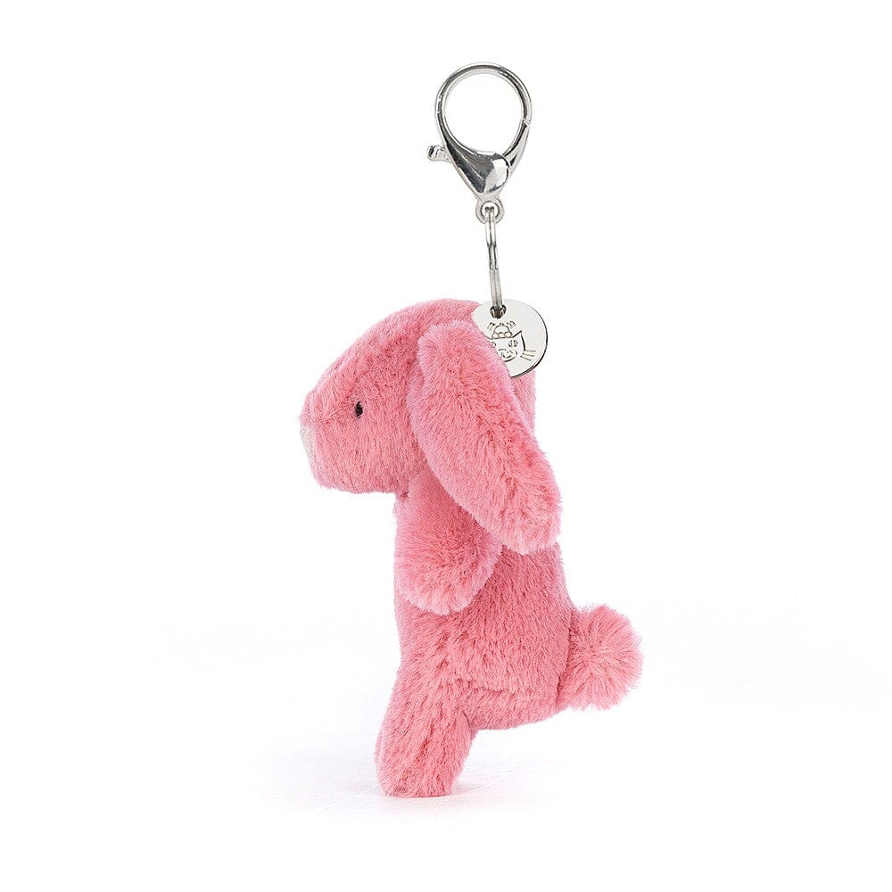 Jellycat Bashful Pink Bunny Bag Charm Soft Toy Jellycat 