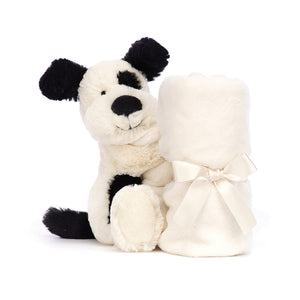 Jellycat Bashful - Black & Cream Puppy Soother