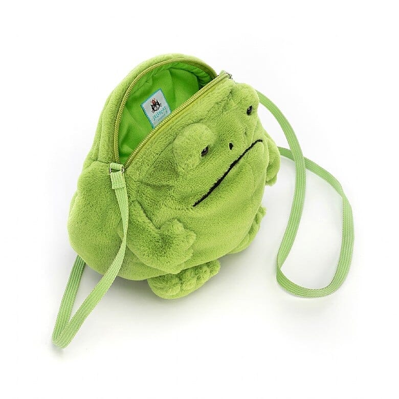 Jellycat Ricky Rain Frog Bag Soft Toy Jellycat 