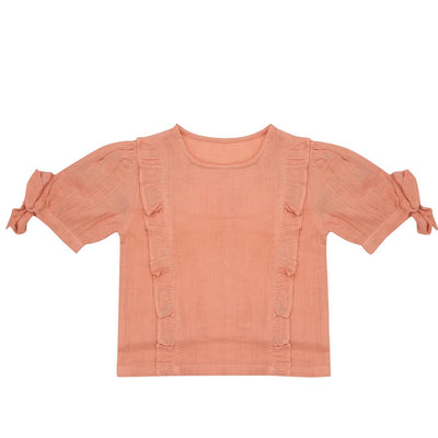 King Fisher Top - Sweet Peach Short Sleeve Top Bella & Lace 