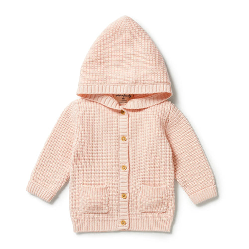 Wilson & Frenchy - Knitted Button Jacket Blush