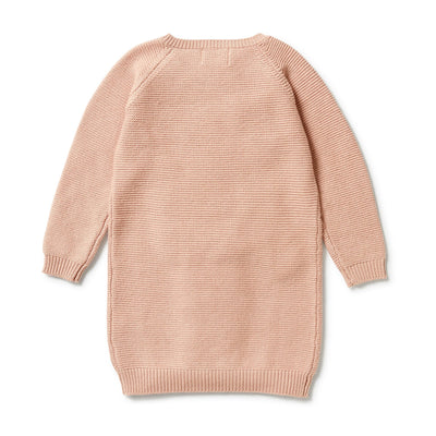 Knitted Cable Dress - Rose Long Sleeve Dress Wilson & Frenchy 