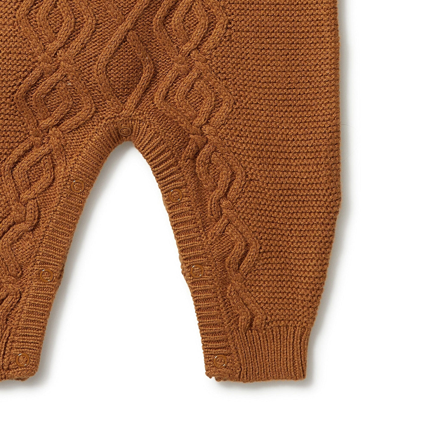 Knitted Cable Growsuit - Spice Growsuit Wilson & Frenchy 