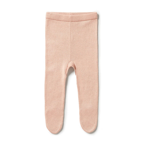 Wilson & Frenchy Knitted Legging with Feet - Rose
