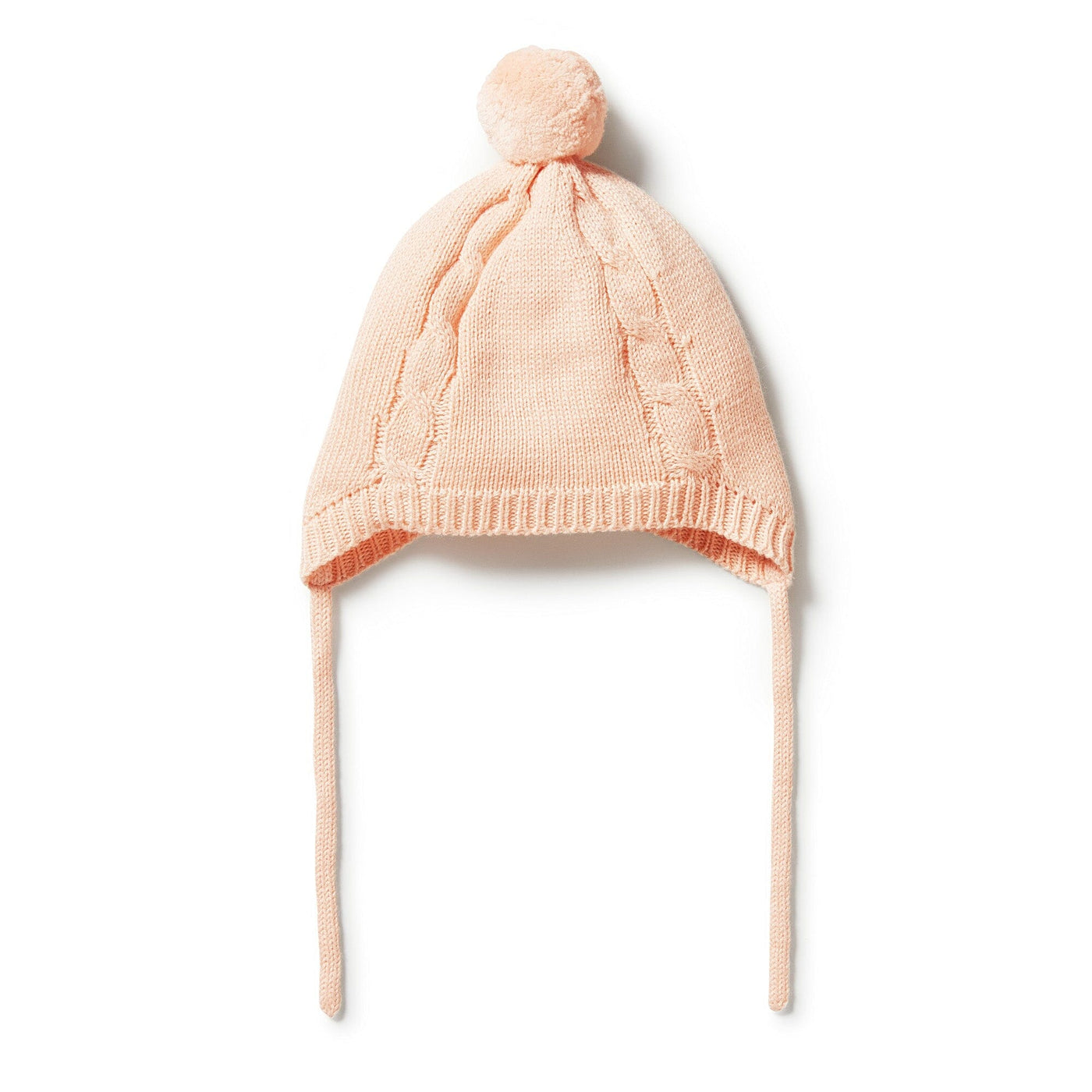 Knitted Mini Cable Bonnet - Shell Beanies Wilson & Frenchy 