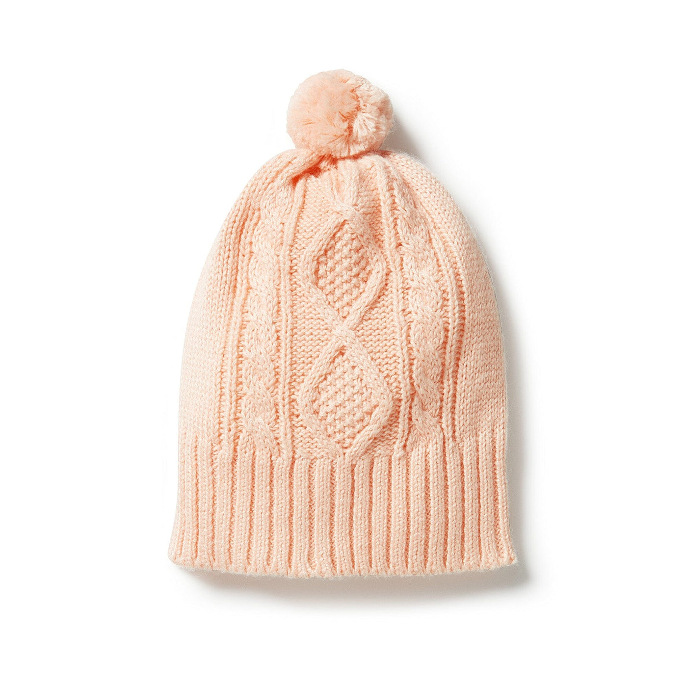 Knitted Mini Cable Hat - Shell Beanies Wilson & Frenchy 