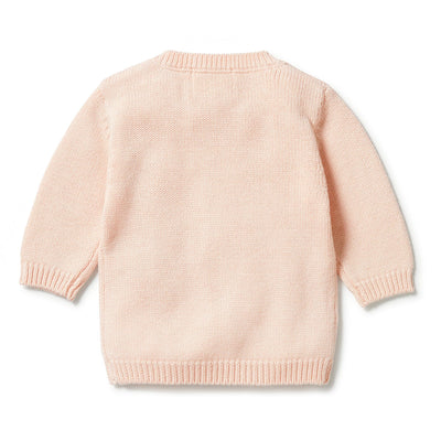 Knitted Mini Cable Jumper - Blush Knitted Jumper Wilson & Frenchy 