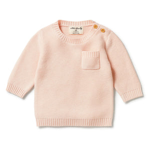 Wilson & Frenchy - Knitted Pocket Jumper Blush