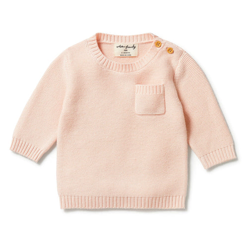 Wilson & Frenchy - Knitted Pocket Jumper Blush