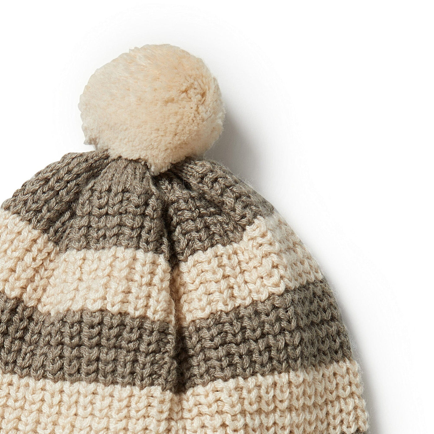 Knitted Stripe Hat - Dark Ivy Beanies Wilson & Frenchy 