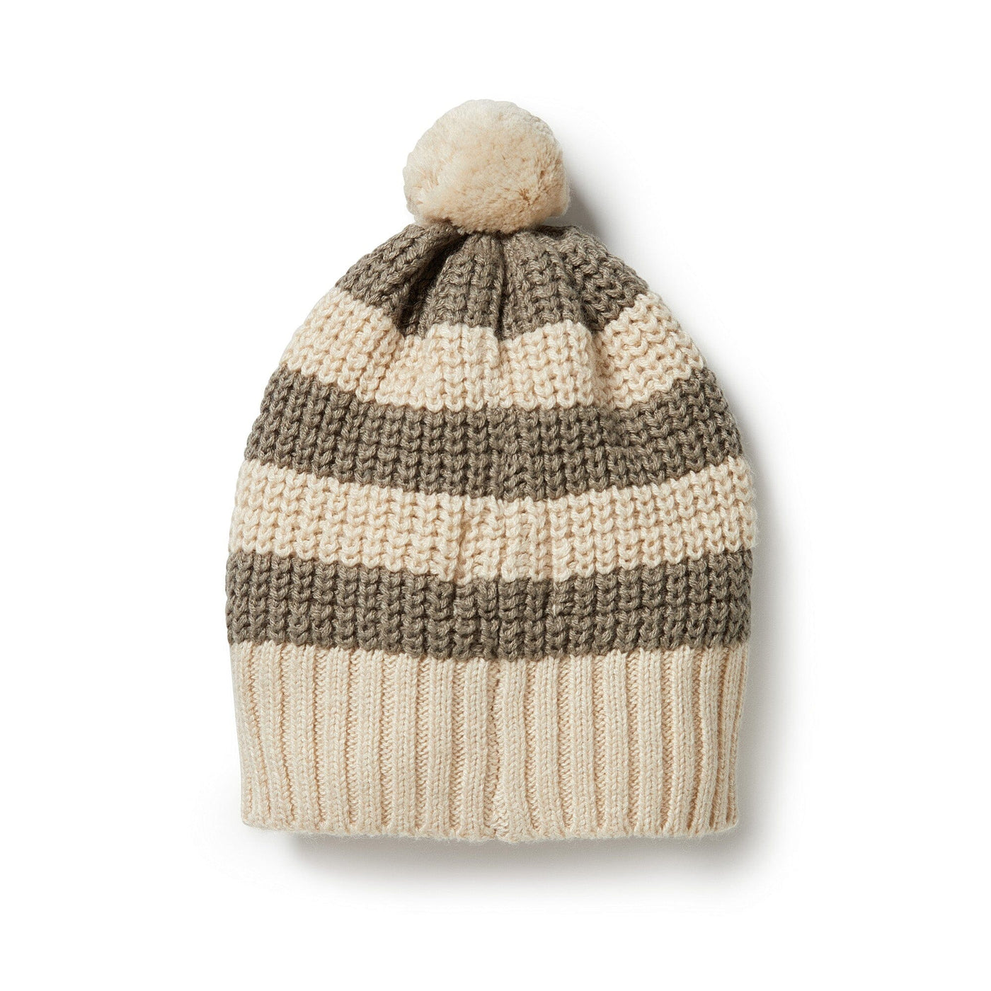 Knitted Stripe Hat - Dark Ivy Beanies Wilson & Frenchy 