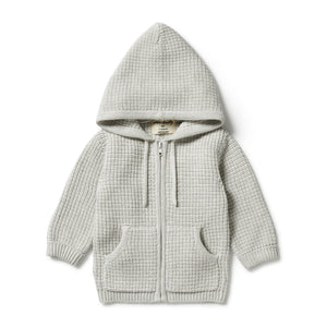 Wilson & Frenchy - Knitted Zipped Jacket Grey Melange