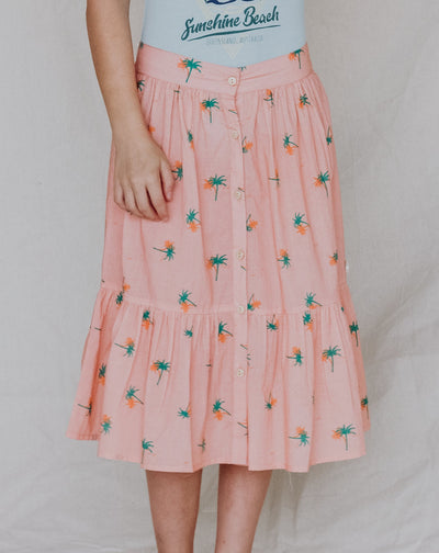Kora Skirt - Tropical Peach Day Dream Skirts Bella & Lace 