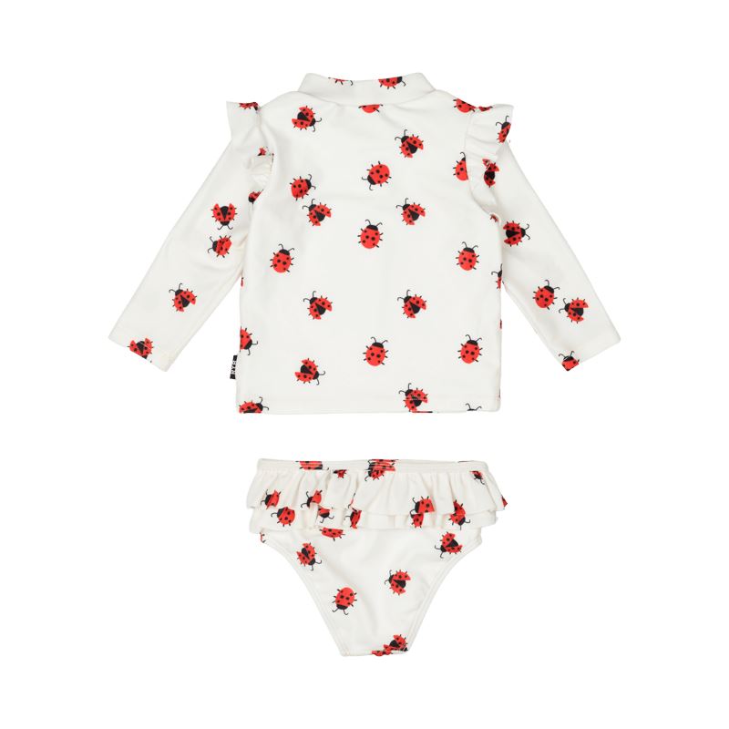 Ladybug Baby Rashie Set With Lining Two-Piece Swimsuit Rock Your Baby 