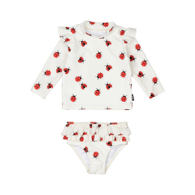 Ladybug Baby Rashie Set With Lining Two-Piece Swimsuit Rock Your Baby 
