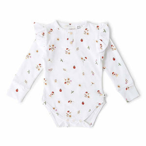 Snuggle Hunny - Organic Long Sleeve Bodysuit - Ladybug