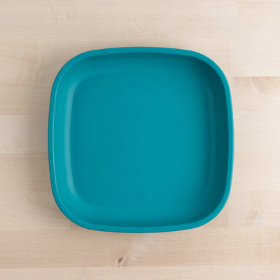 Large Flat Plate Feeding Re-Play Teal 