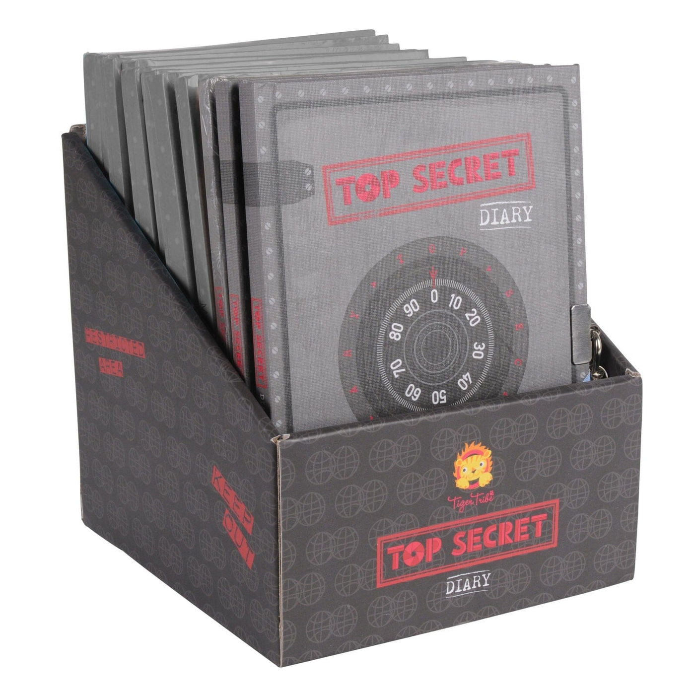 Lockable Diary - Top Secret Arts & Crafts Tiger Tribe 
