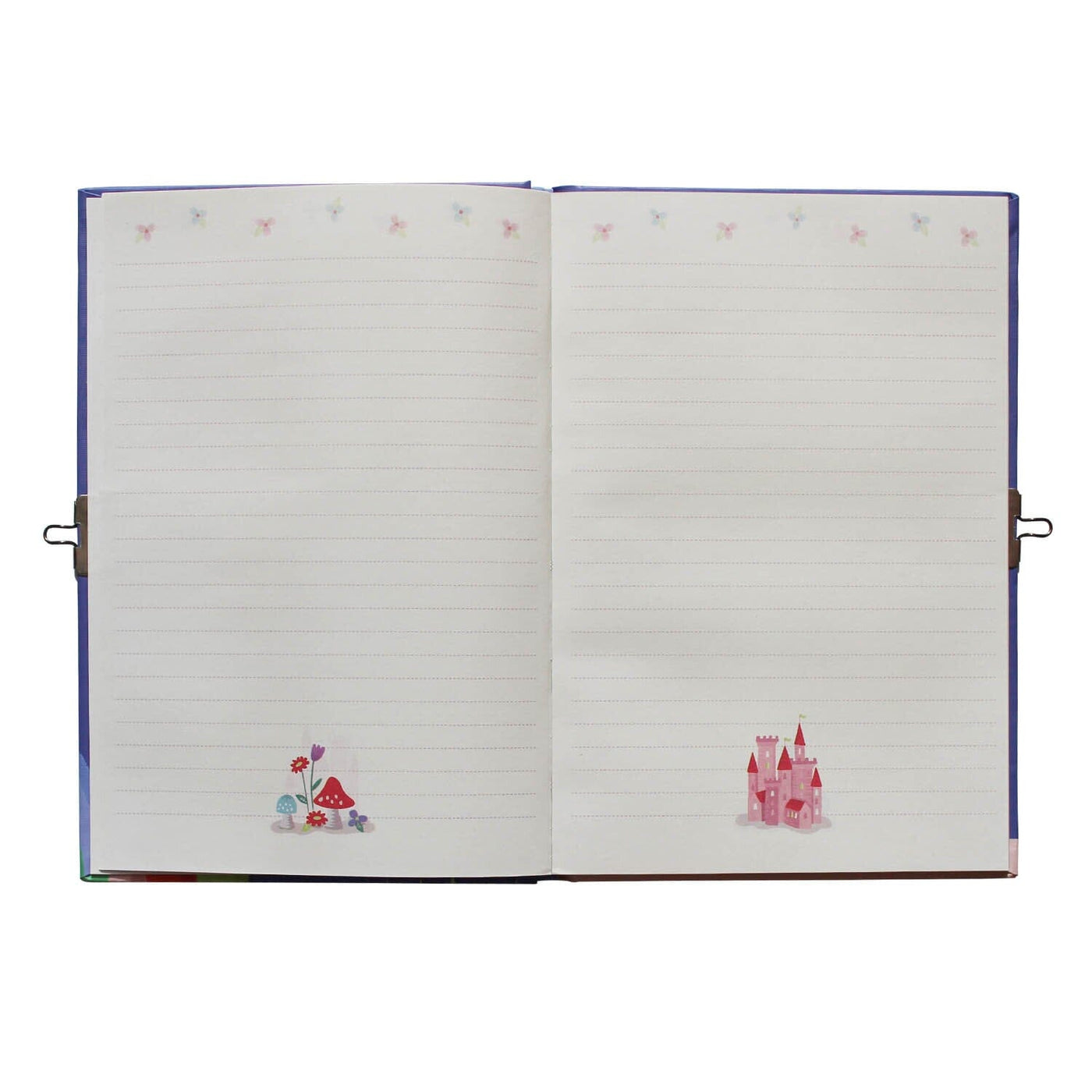 Lockable Diary - Unicorn Rainbows Arts & Crafts Tiger Tribe 