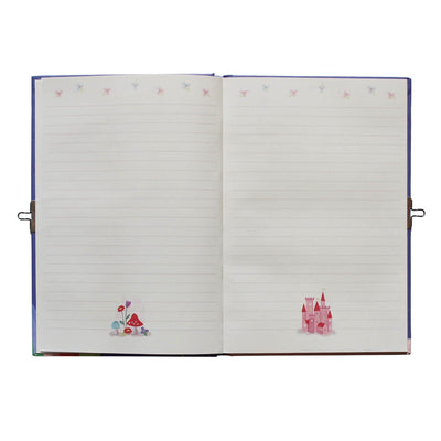 Lockable Diary - Unicorn Rainbows Arts & Crafts Tiger Tribe 