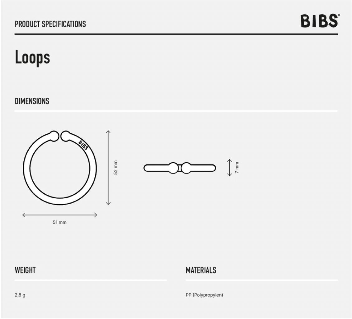 Loops - BabyBlue/Cloud/Petrol Teether BIBS Dummies 