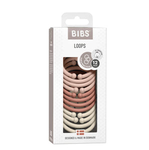 BIBS Dummies - Loops Blush/Woodchuck/Ivory