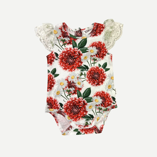 Love Henry - Baby Knit Romper Amore Floral