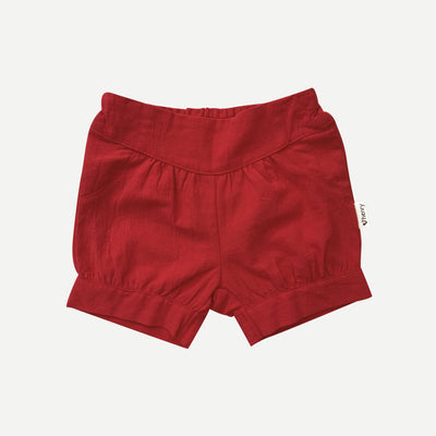 Love Henry Baby Lucy Short - Red Linen Shorts Love Henry 