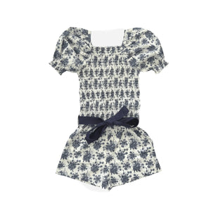 Love Henry - Tilly Playsuit Navy Floral