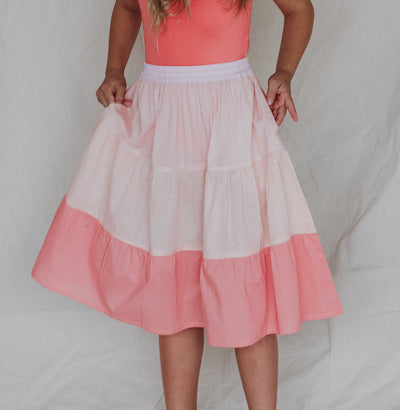 Maggie Skirt - Apricot Blush Skirt Bella & Lace 