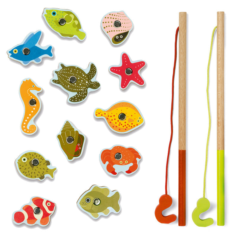 Magnetic Tropical Fishing Games Djeco 