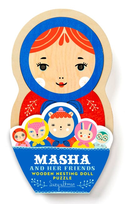 Masha and Her Friends Wooden Nesting Doll Puzzle Puzzle Cherrie Baby Boutique 