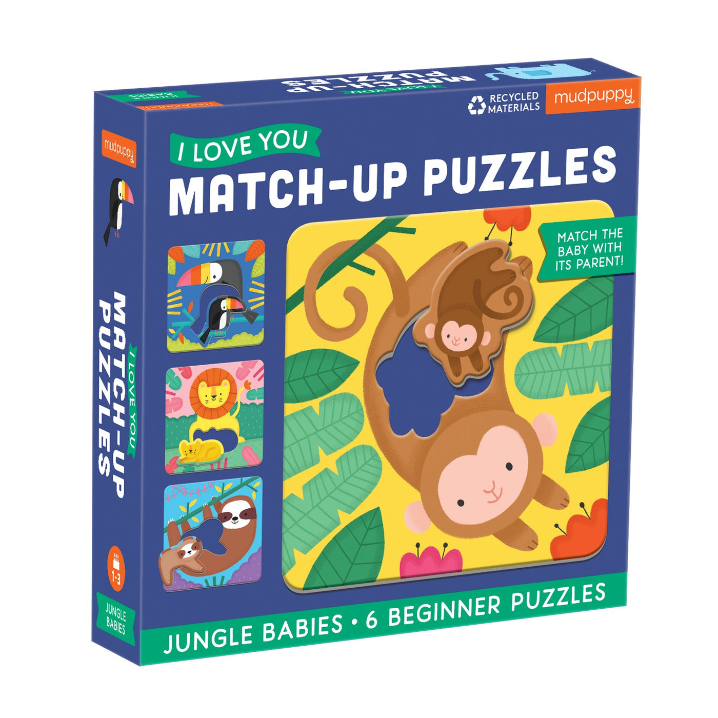 Match Up Puzzle - Jungle Babies Puzzle Mudpuppy 
