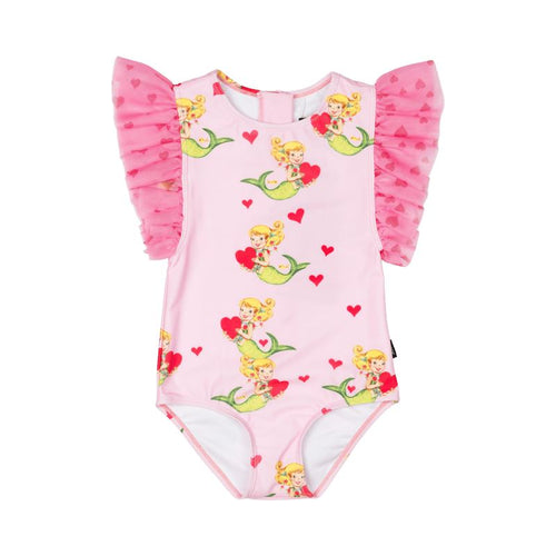Rock Your Baby Mermaid Love Fully Lined One-Piece