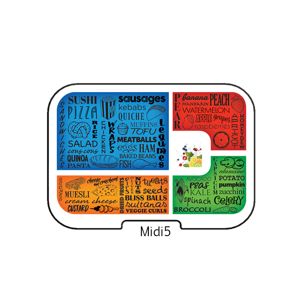 Midi5 Artwork Tray Feeding Munchbox 