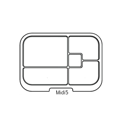 Midi5 Artwork Tray (Pastel) Feeding Munchbox 