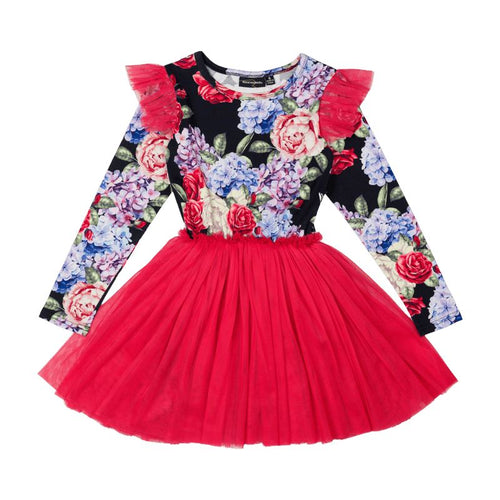 Rock Your Baby Midnight Florals LS Circus Dress