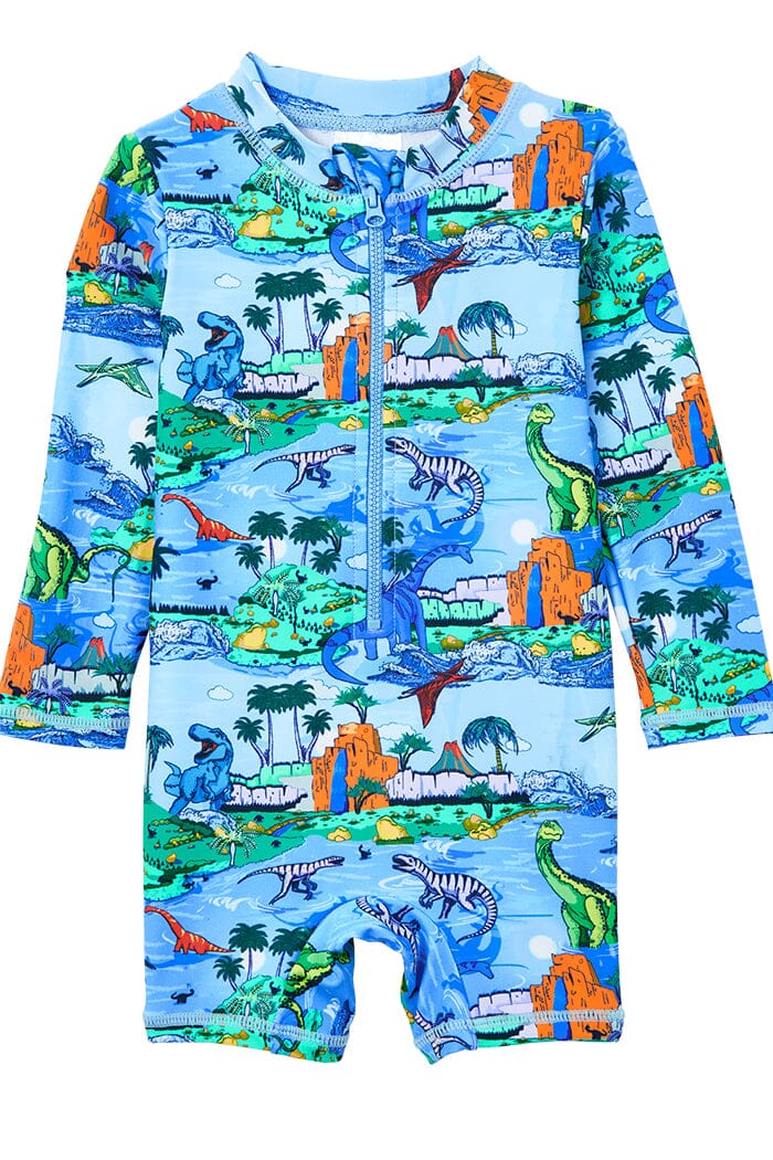 Milky Dinosaur Long Sleeve Swimsuit One-Piece Milky 