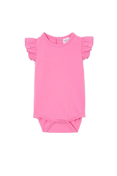 Milky Pink Sachet Broderie Bubbysuit Bodysuit Milky 