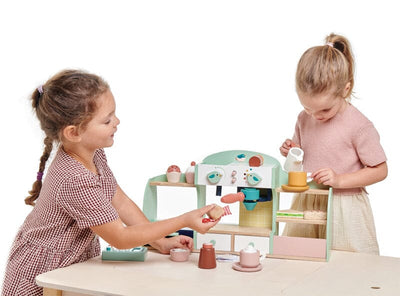 Mini Chef Bird's Nest Cafe SHOP Wooden Toy Tender Leaf Toys 