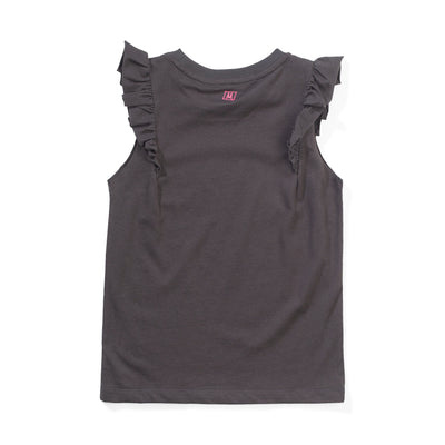 Missie Munster Bella Frill Tank - Soft Black Singlet Missie Munster 