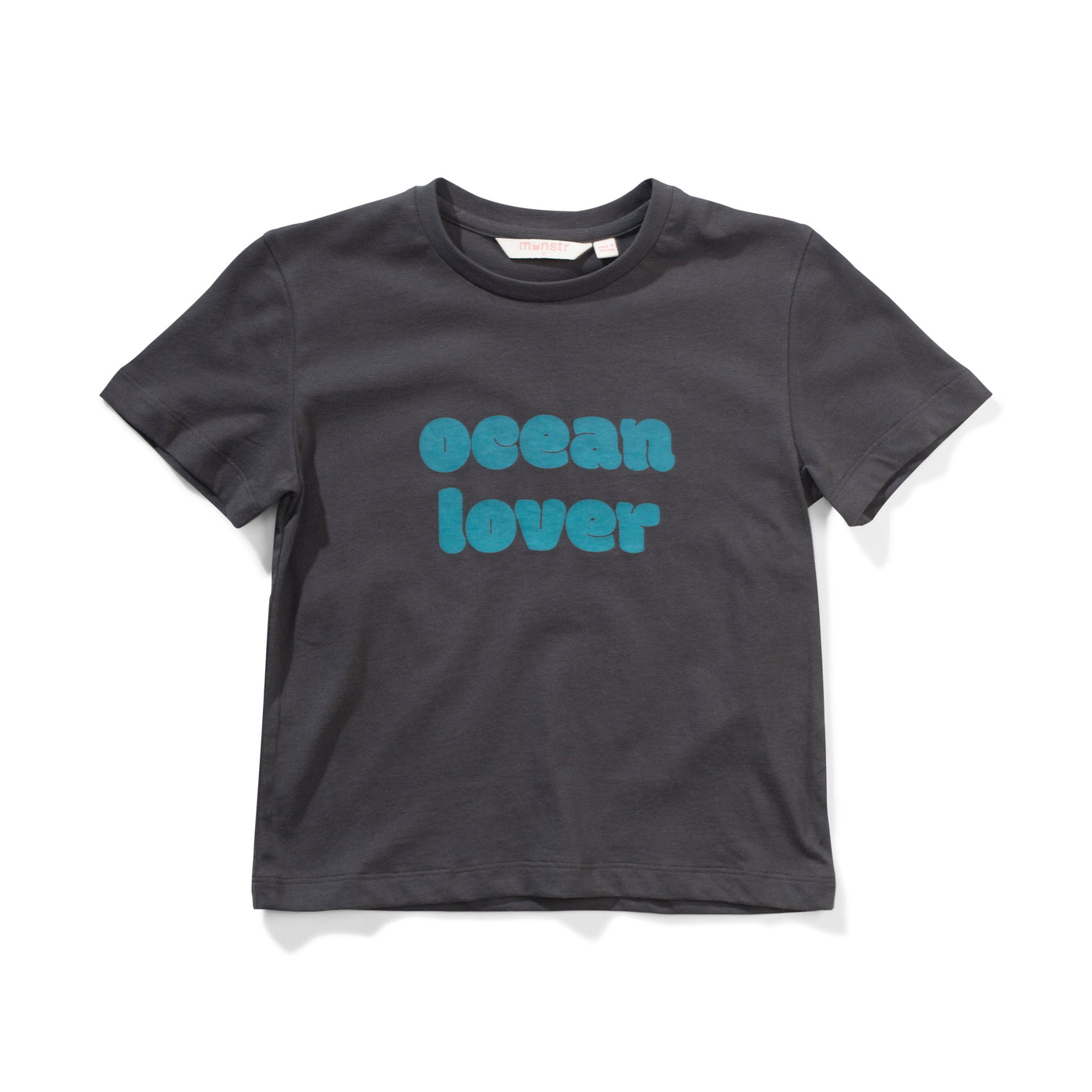 Missie Munster Ocean Lover Tee - Soft Black Short Sleeve T-Shirt Missie Munster 