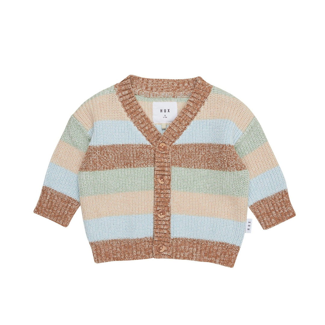 Huxbaby Multi Stripe Boxy Cardi HB510W23