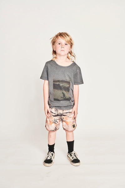 Munster Kids Dropin SS Tee - Mineral Blk Short Sleeve T-Shirt Munster Kids 