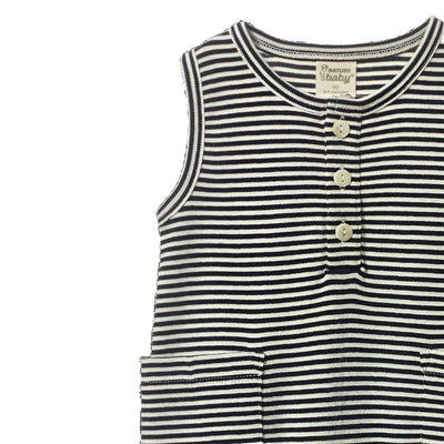 Nature Baby Camper Suit - Navy Stripe Growsuit Nature Baby 